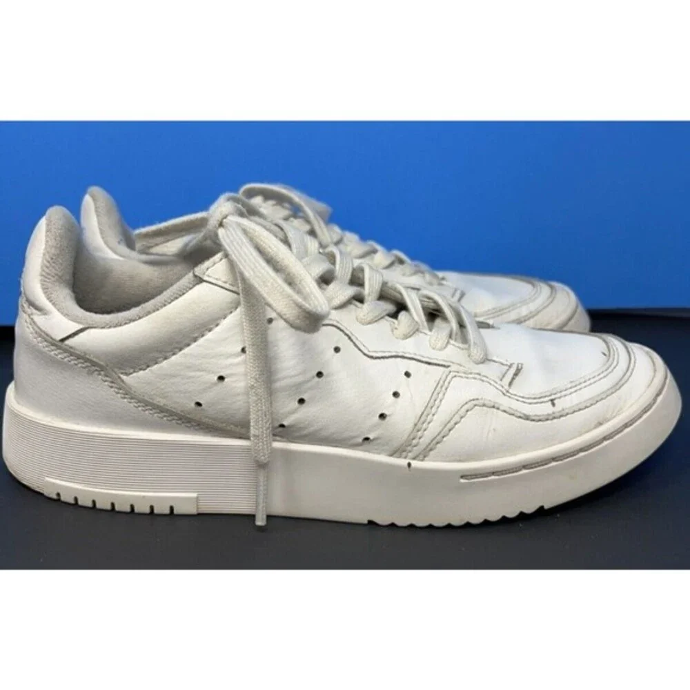Adidas Supercourt J All White‎ Sneakers EE7726 Size 5.5 Men’s Women’s 6.5 Shoes